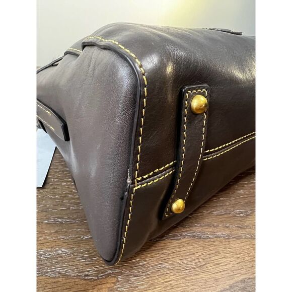 Dooney & Bourke Florentine Leather Cameron In color Charcoal - Picture 11 of 14